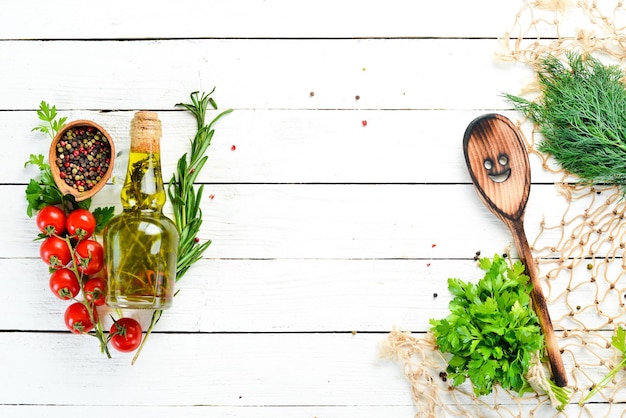 Čerstvé ingrediencie na stole